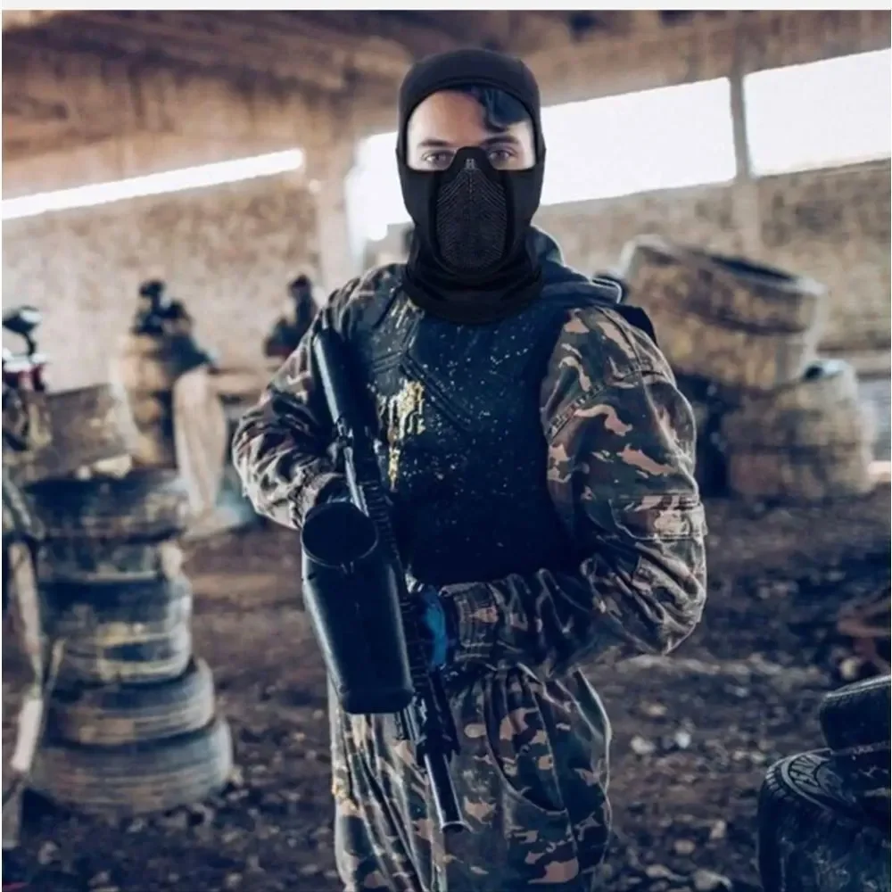 Balaclava Airsoft Mesh Mask Full Face Protection Hood for Cs War Game Hunting US